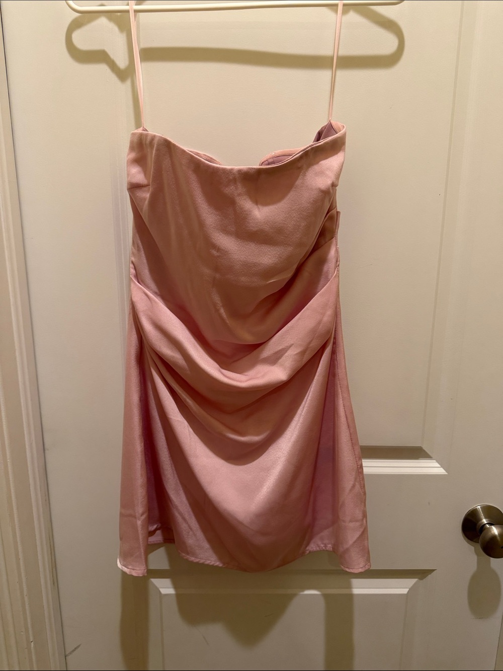 Edikted Dusty Rose Cowl Mini Dress